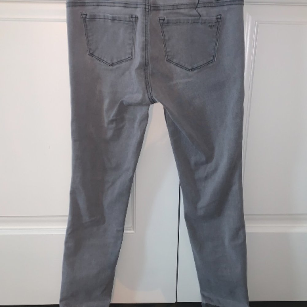 Grey Girls Ripped Jeans - Picture 2 of 4